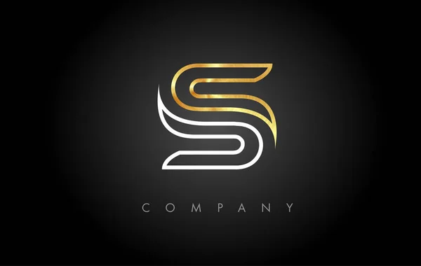 S Logo. s Brief Icon Design Vektor — Stockvektor