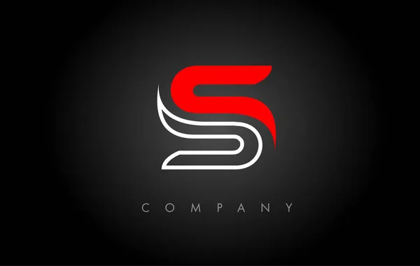 S Logo. S Carta Ícone Design Vector —  Vetores de Stock