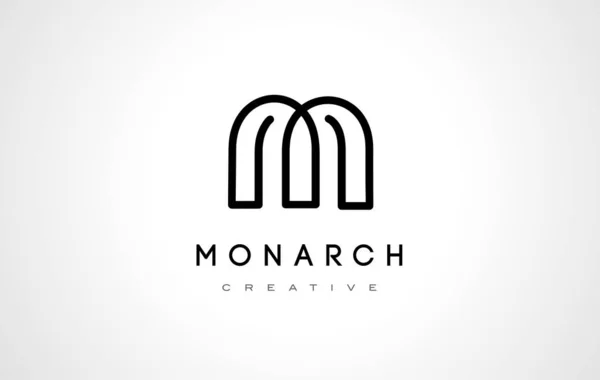 M Logo. Wektor ikona litery M — Wektor stockowy
