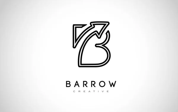 Logo B. B vecteur de conception d'icône de lettre — Image vectorielle