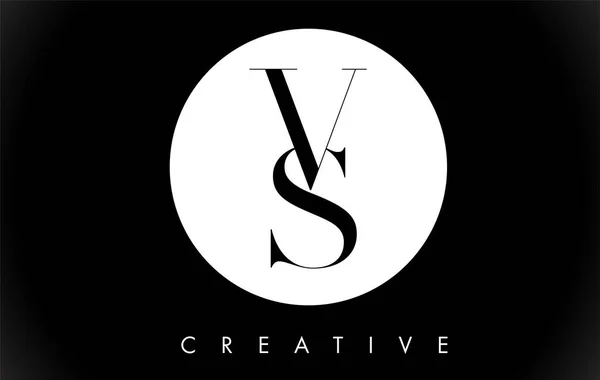 Vs Letter design logo fekete-fehér színek Vector. — Stock Vector