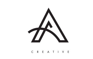Bir Harf Tasarım Logosu. Modern Swoosh ile Mektup A Simge Logo