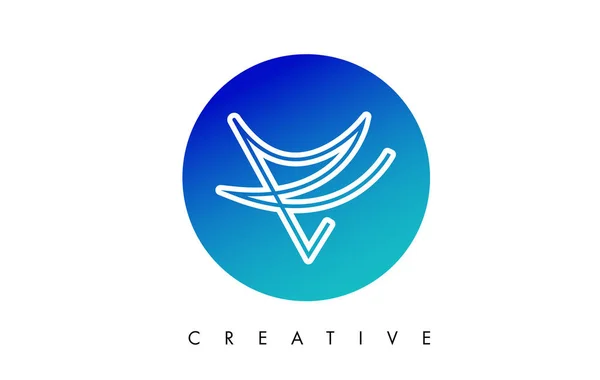 V Letter Design. Логотип буквы V с изображением современного сваша — стоковый вектор