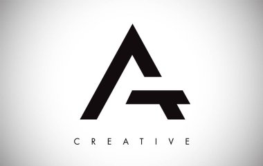 Bir Mektup Monogram Tasarım Logosu. Modern Mo ile Mektup A Simge Logo