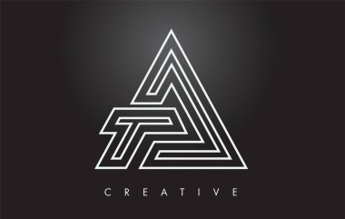 Bir Mektup Monogram Tasarım Logosu. Modern Mo ile Mektup A Simge Logo