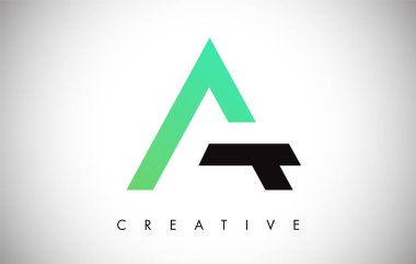 Bir Mektup Monogram Tasarım Logosu. Modern Mo ile Mektup A Simge Logo