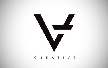 V Harfi Monogram Tasarım Logosu. Modern Mo ile Mektup V Simge Logo