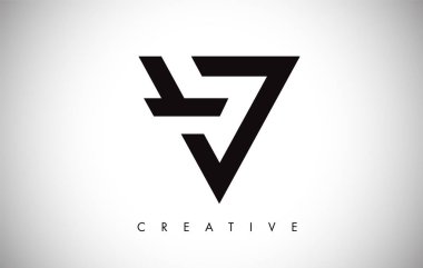 V Harfi Monogram Tasarım Logosu. Modern Mo ile Mektup V Simge Logo