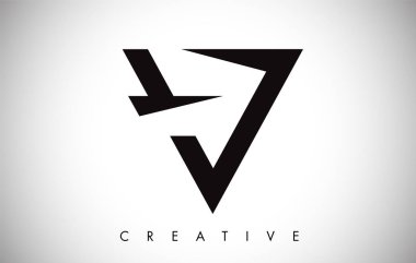 V Harfi Monogram Tasarım Logosu. Modern Mo ile Mektup V Simge Logo