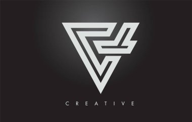 V Harfi Monogram Tasarım Logosu. Modern Mo ile Mektup V Simge Logo