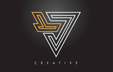 V Harfi Monogram Tasarım Logosu. Modern Mo ile Mektup V Simge Logo