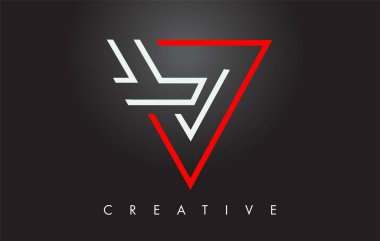 V Harfi Monogram Tasarım Logosu. Modern Mo ile Mektup V Simge Logo