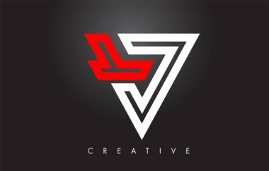 V Harfi Monogram Tasarım Logosu. Modern Mo ile Mektup V Simge Logo