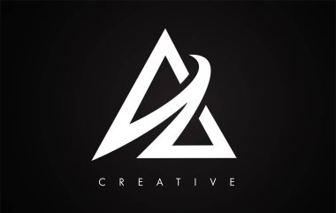 Bir Mektup Modern Trendy Tasarım Logosu. Modlu A Simge Logosu Harfi