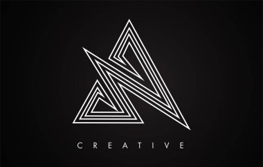 Bir Mektup Modern Trendy Tasarım Logosu. Modlu A Simge Logosu Harfi