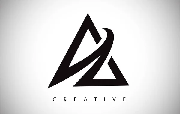 Bir Mektup Modern Trendy Tasarım Logosu. Modlu A Simge Logosu Harfi — Stok Vektör