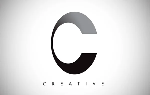 Logotipo de diseño moderno de C Letter. Letra C Icono Logo con Modo — Vector de stock