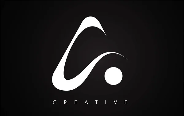 Une lettre swoosh Modern Trendy Design Logo. Lettre A Icône Logo wi — Image vectorielle