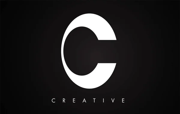 C Lettera Modern Trendy Design Logo. Logo icona lettera C con modalità — Vettoriale Stock