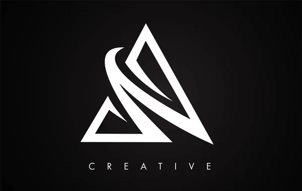 A Letter Modern Trendy Design Logo. Lettre A Logo icône avec mode — Image vectorielle