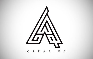 Bir Mektup Modern Trendy Tasarım Logosu. Modlu A Simge Logosu Harfi