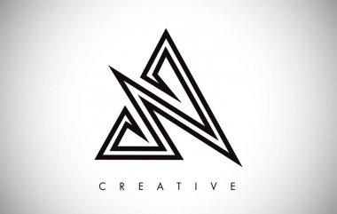 Bir Mektup Modern Trendy Tasarım Logosu. Modlu A Simge Logosu Harfi