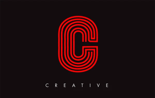Логотип C Letter Modern Trendy Design. Логотип буквы С с изображением в режиме — стоковый вектор