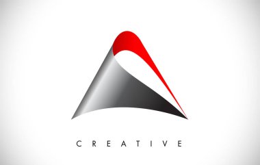 Bir Mektup Modern Trendy Tasarım Logosu. Modlu A Simge Logosu Harfi