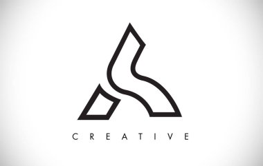 Bir Mektup Modern Trendy Tasarım Logosu. Modlu A Simge Logosu Harfi
