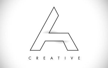Bir Mektup Modern Trendy Tasarım Logosu. Modlu A Simge Logosu Harfi