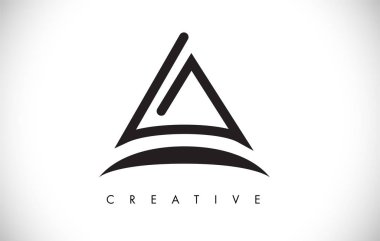 Bir Mektup Modern Trendy Tasarım Logosu. Modlu A Simge Logosu Harfi