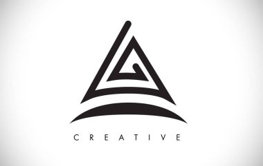 Bir Mektup Modern Trendy Tasarım Logosu. Modlu A Simge Logosu Harfi