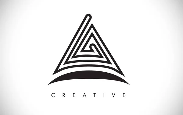 Буква современного дизайна. Логотип значка с режимом — стоковый вектор