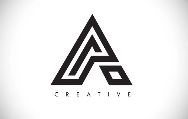 Een brief moderne trendy design logo. Letter A Icon logo met modus — Stockvector