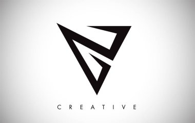 V Harfi Modern Trendy Tasarım Logosu. Modlu V Harfi Simge Logosu