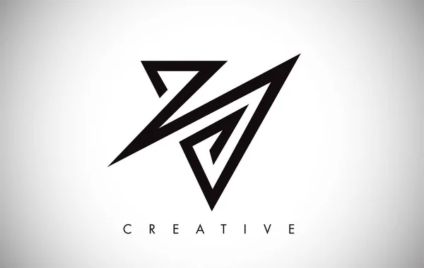 V Logo Mektubu. Monogramlı Yaratıcı V Harfi Logo Simge Tasarımı — Stok Vektör