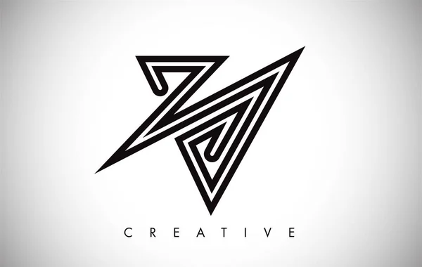 V logo list. Creative V Letter logo ikona projekt z Monogram — Wektor stockowy