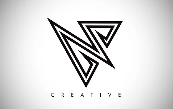 V logo list. Creative V Letter logo ikona projekt z Monogram — Wektor stockowy