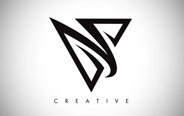 V logo dopisu. Kreativní V-dopisní logo návrh ikony s monogramem — Stockový vektor