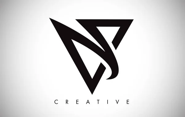 V logo letter. Creatieve V letter logo pictogram ontwerp met monogram — Stockvector