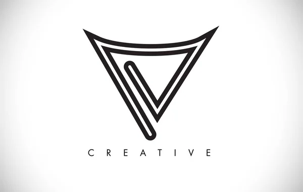 V Letter Modern Trendy Design Logo. Letter V Icon Logo with Mode — Stock Vector