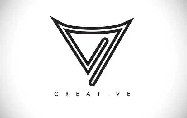 V Letter Modern Trendy Design Logo. Letter V Icon Logo with Mode — Stock Vector