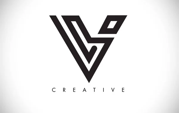 V Letter modern trendi design logo. Betű V ikon jel-val mód — Stock Vector