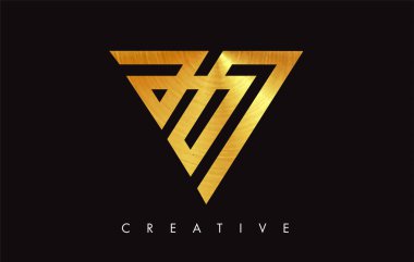 V Golden Letter Modern Trendy Tasarım Logosu. V Harfi Simge Logo wi