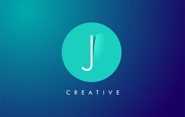 J Harfi Logo Simgesi Tasarımı Kağıt Kesiği Yaratıcı Görünüm Vektörü II