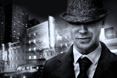 1930 ' larda Vintage İtalyan mafya gangster