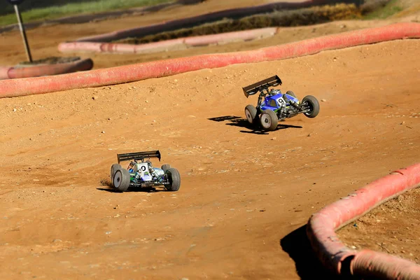 Carros Corrida Durante Corrida Rali — Fotografia de Stock