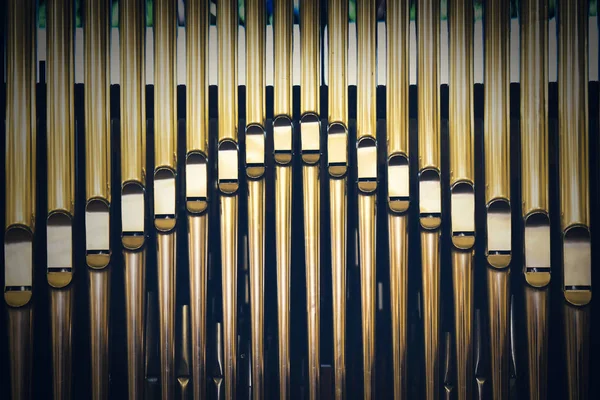 Vintage Religious Pipe Organ Background — Stock Photo, Image