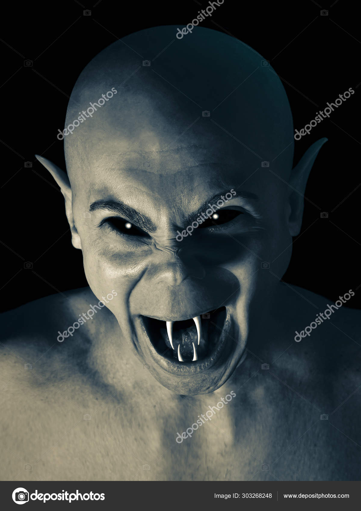 scariest demon face