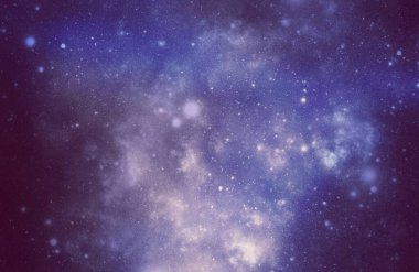 Evren yıldızlarının soyut çizimi
